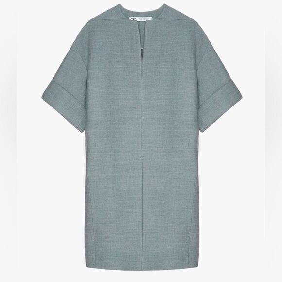 Zara 100% Wool Dress New Limited Collection - Picture 6 of 6